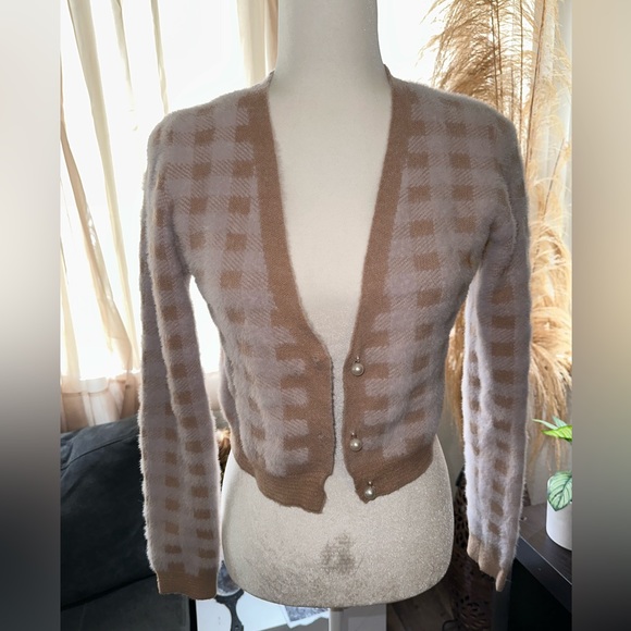 Haute Monde Checkered Cardigan - Picture 6 of 14